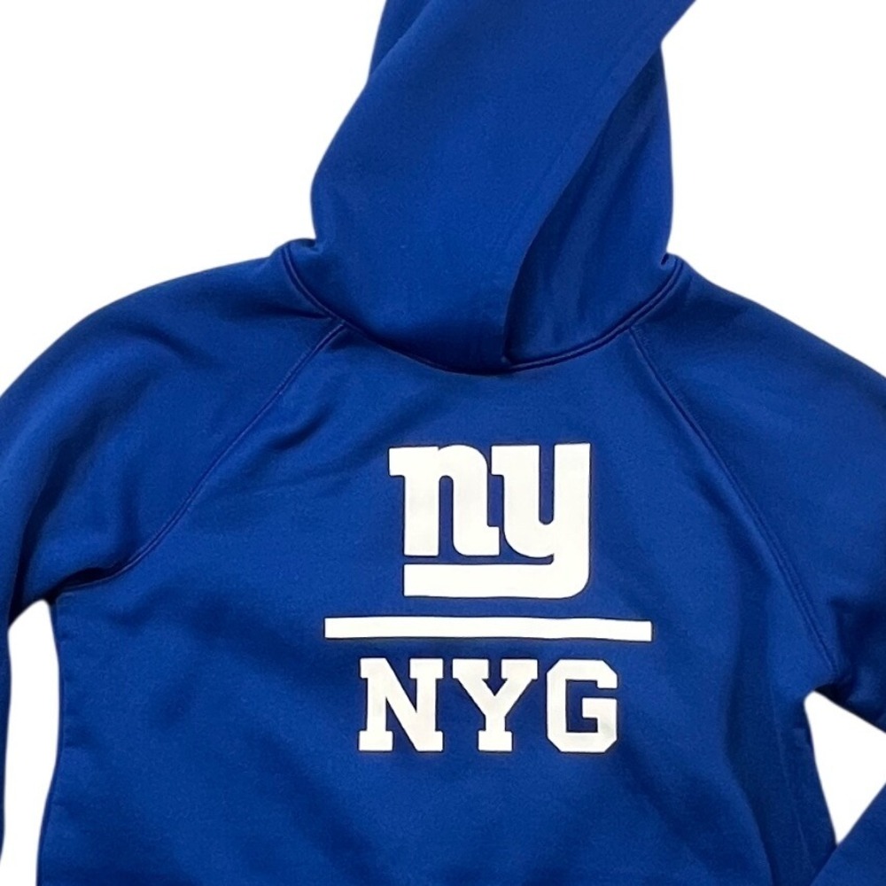 Kids Youth Medium Under Armour‎ NY Giants NFL Combine Authentic Hoodie Blue J5